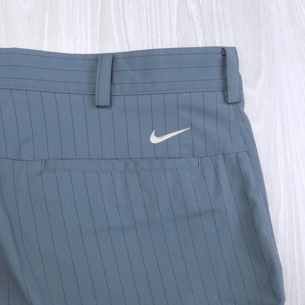 Nike Pants Mens 34x32 (fits 36x32) Tour Performance Dri-FIT Gray Pinstripe EUC